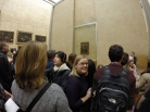 Trying to get up close and personal with Mona Lisa